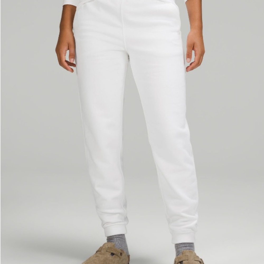 Lululemon scuba loungeful HR jogger white